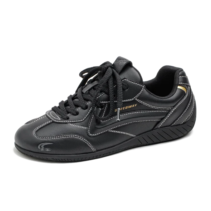 Maden Unisex Fall Vintage Patchwork Racing Shoes Breathable German Trainers Sneakers Thin Sole Casual Lace-Up Sport Winter Shoes