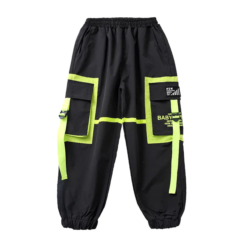 Boys Hip Hop Cool Vest Girls Cargo Pant Outfit Child Sweatshirt Chest Bag Joggers Street Dance Kids Streetwear Costume Sportwear