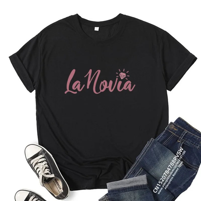 Bachelorette Party T Shirt Bride Tribe Hen Party La Novia Wedding Gift Shirt