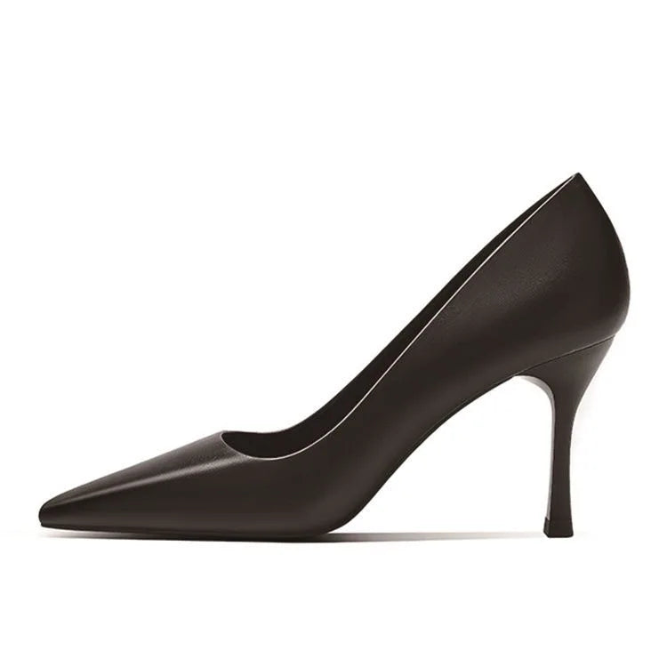 Purple Women Shoes Thin Stiletto Banquet Wedding Shoes 6-10cm Fashion High Heels Plus Size Sexy Pointed Toe Ladies Work Shoes