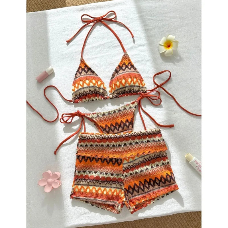 Swimwear Woman Swimsuit Sexy Bikini New Push Up Bikinis Set Brazilian Bathing Suit Women Beachwear Biquini 3 Piece Suits