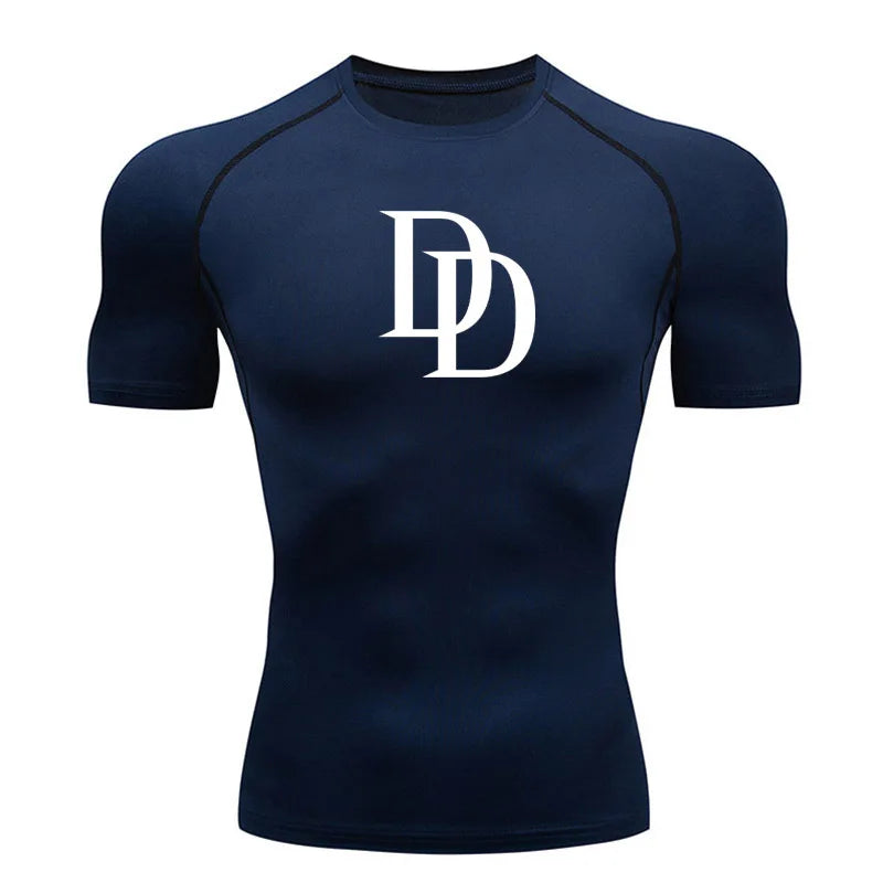 Tight fitting shirt for men, long sleeved and short sleeved, cool and dry sports T-shirt, fitness gym, sports top, sports top