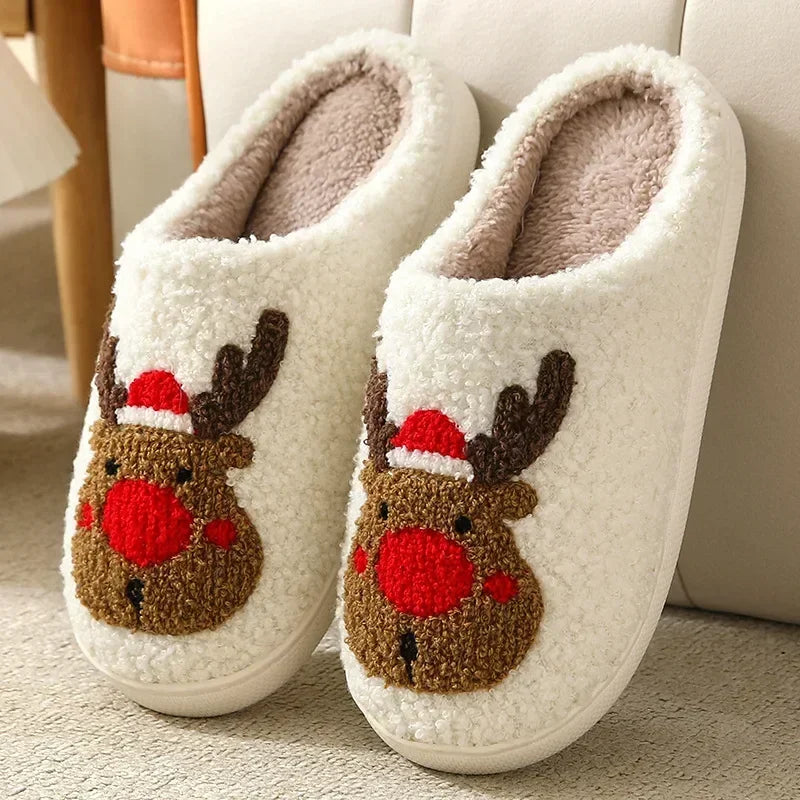 House Fuzzy Slipper Men Male Ghost Face Blue Evil Eye Home Shoes Plush Winter Warm Indoor Floor Non Slip Women Female Halloween