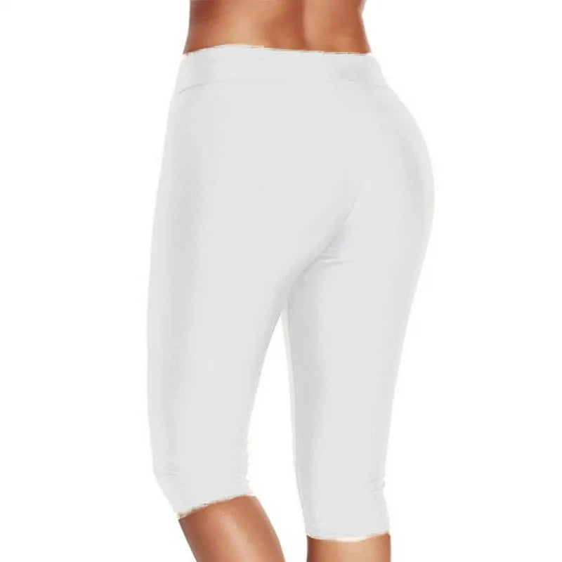 Women's Leggings High Waisted Capri Leggings No Pockets For Women Yoga Pants Workout Capri Pants