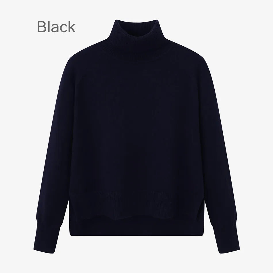 2024 AS Elegance woman clothes Mockneck knitting top + high quality Luxury satin skirt ( ship out in 1 day)
