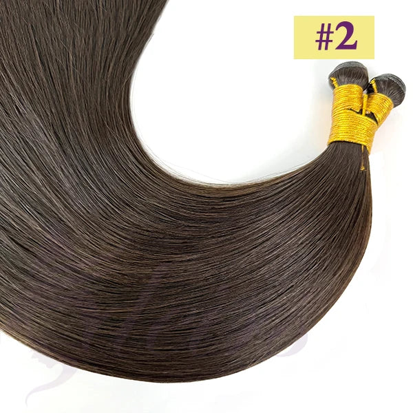 ADEIRS Genius Wefts Extensions Hair Bundles Brown Blonde 100% Real Human Hair Straight Remy Hair Invisible can Curly