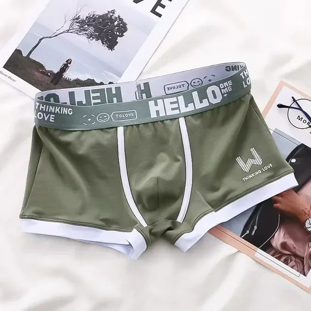 Men's Underwear Cotton Underwear Letter Waistband Comfortable Breathable Soft High Elasticity Boxer Fashion Casual Sports Shorts