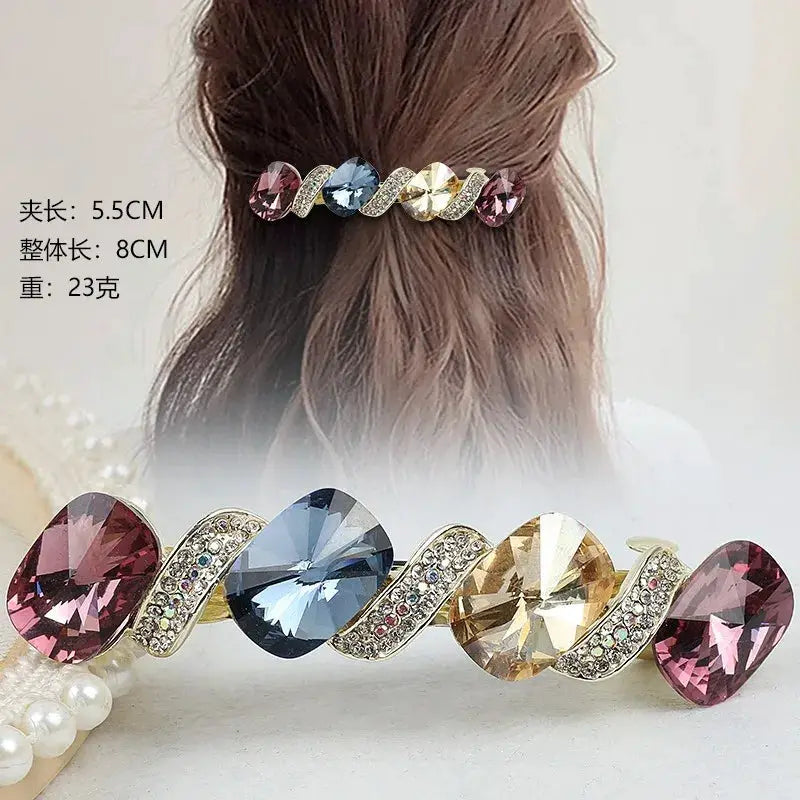 Fashion trendy Large spring hair clips accessories for women clip with a high-end feel and a ponytail hairpin girls hair pin BAZAARHUBO
