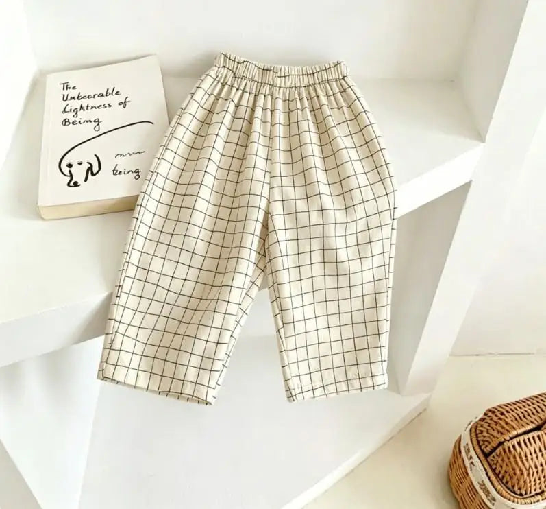 Fashion Kids Printed Pants Breathable Fabric Unisex Casual Bottoms For Playtime Baby Popular Thin Trousers Infant Summer Pants