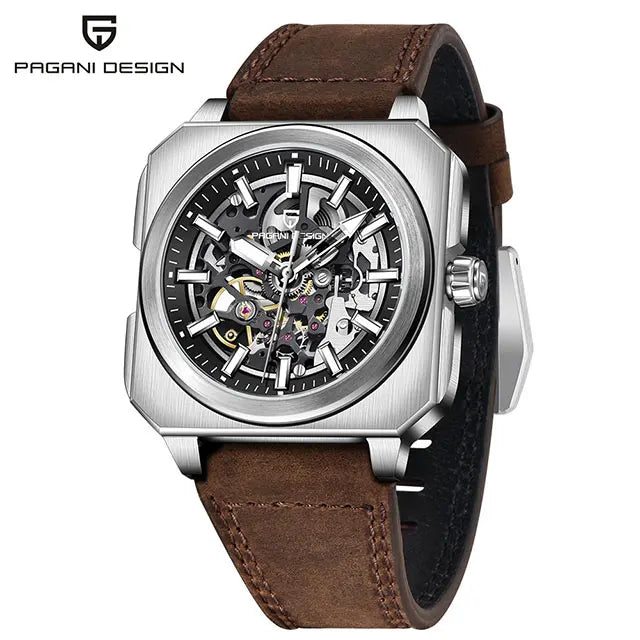 PAGANI DESIGN New Hollowed Men Mechanical Watch Top Brand Sapphire Glass Clock Classic Luxury Waterproof Automatic Men's Watches