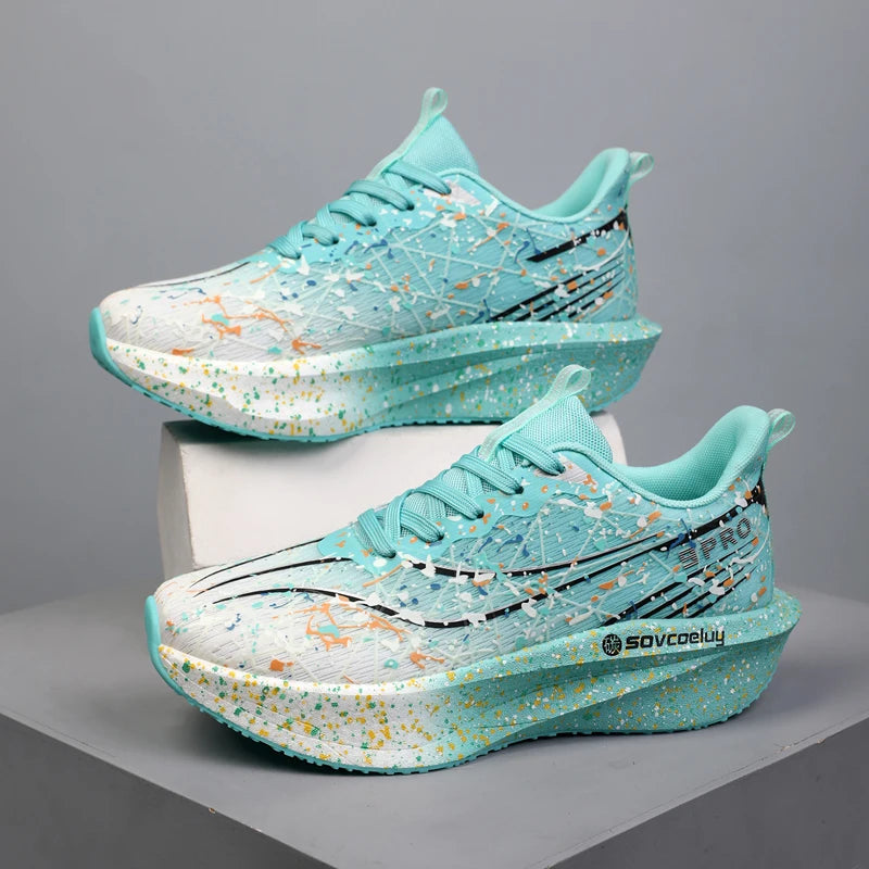 Marathon Men Running Shoes Carbon Board Speciality Sports Breathable Lightweight Women's Comfortable Chunta Athletic Sneakers