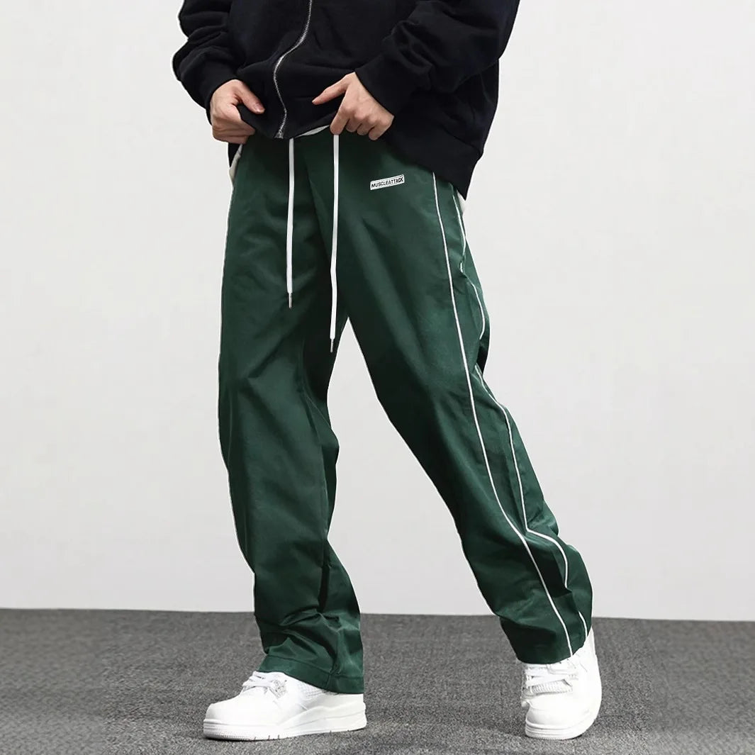 New men's woven pants Urban Men's Style Men's Sport and Casual Pants (Suitable for sports and fitness)
