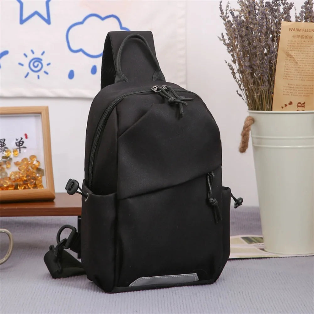 Men's Nylon Crossbody Bag - Multi-Pocket Stylish Casual Sling for Outdoor Activities Cycling and Hiking Crossbody Luxury Bag