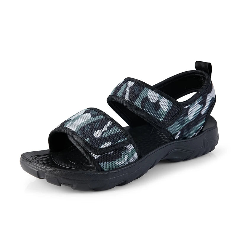 Men Sandals Summer Leisure Beach Holiday Outdoor Male Retro Comfortable Casual Sandals Breathable Mesh Men Flip Flops