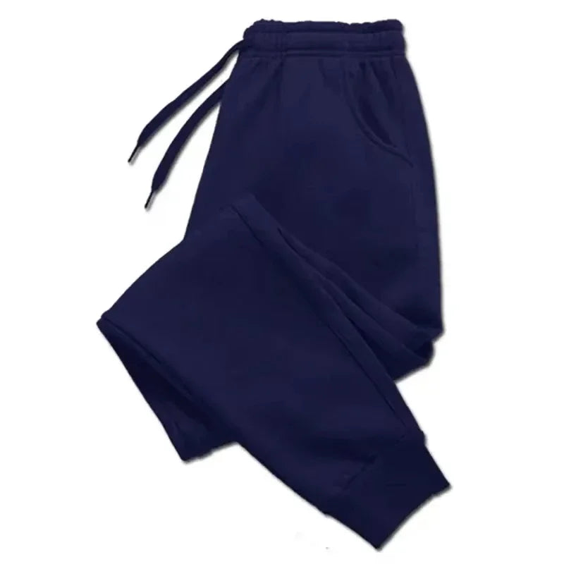 Mens Casual Pants Autumn Winter Sweatpants Men Running Jogger Sports Gym Trousers Fashion Solid Color Workout Long Pant