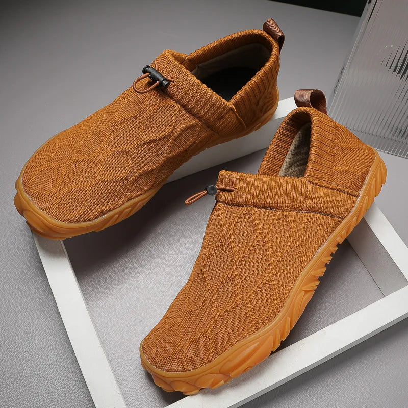 Minimalist Men's Barefoot Shoes Anti Slip Breathable Knitting Walking Shoes for Men Wear-resistant Lightweight Running Sneakers