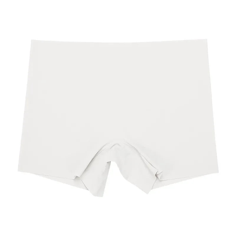 Safety Pants Women's Boxer Underwear Traceless Mid Waist plus-Sized plus Size Ice Silk Leggings Women Can Wear outside