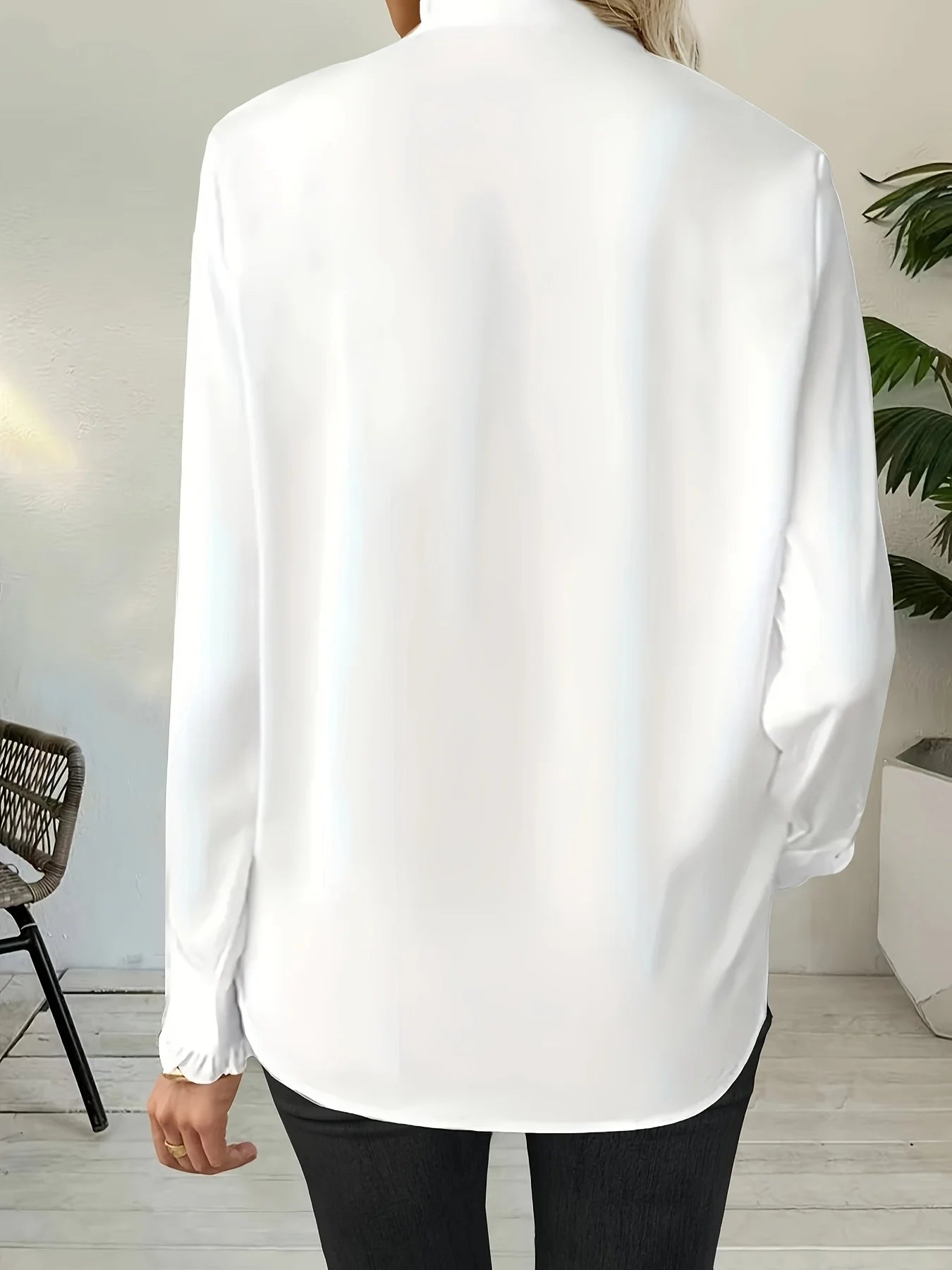 Temperament Loose Woman Shirt Fashion Casual Blouse Elegant long Sleeve Woman Shirt Holiday Weekend Top