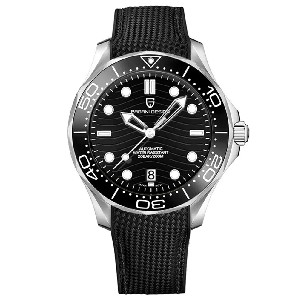 2026 New PAGANI DESIGN Gold Luxury Diving Mens Watches Automatic Watch For Men Mechanical Wristwatches AR Sapphire Ceramic Bezel