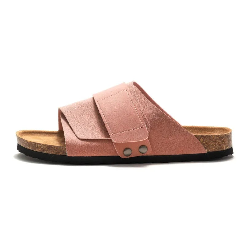 Wmen's Cork slippers casual breathable comfort sandals summer flip flops beach Muller outdoor fashion men‘s shoes