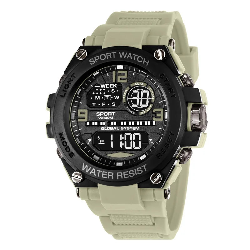Multifunctional Sports Watch - Luminous Outdoor Electronic Watch with Alarm & Timer