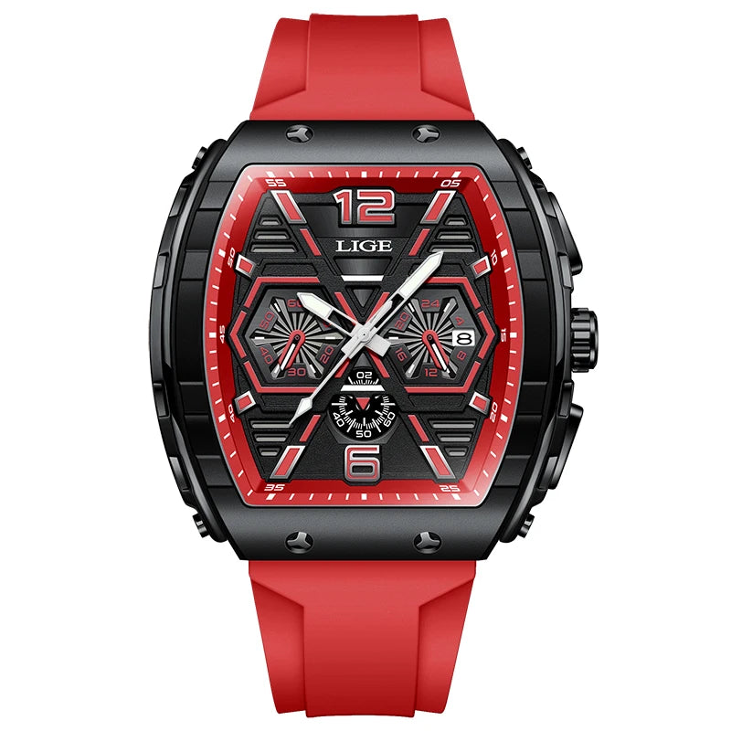LIGE Top Brand Classic Men's Watches Roman Scale Dial Luxury Wrist Watch for Man Original Quartz Waterproof Luminous Male reloj