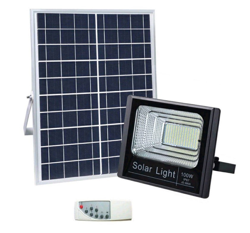 100W LED FLOOD SOLAR Light with Remote Control