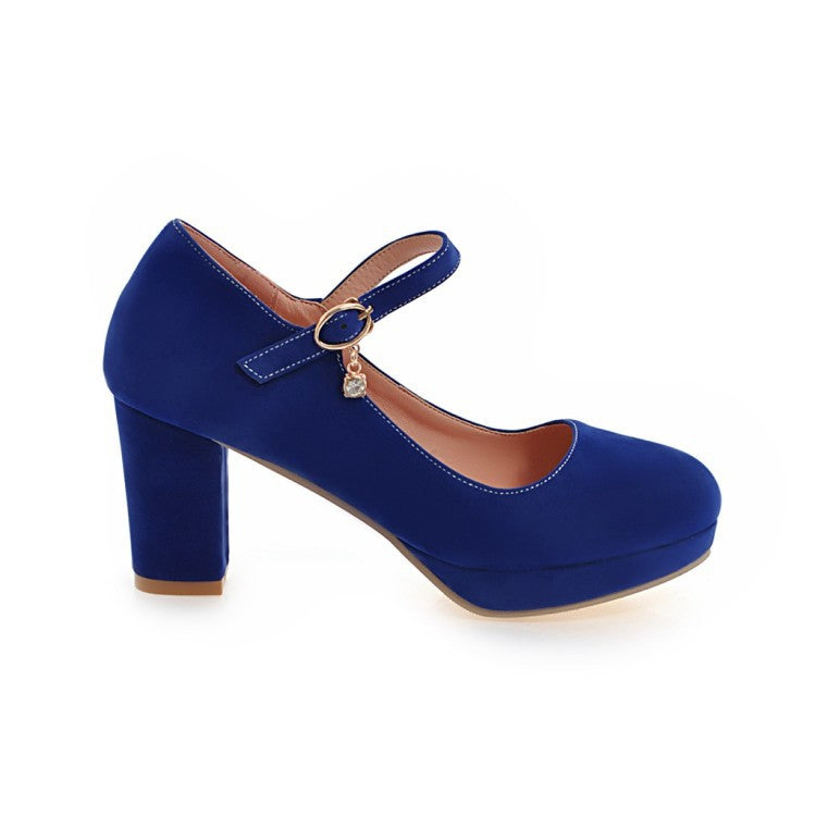 Women Pumps Ankle Strap Red Bridal Wedding Party Platform Dress High Heel Shoes Suede Ladies Black Office Shoes 32-43