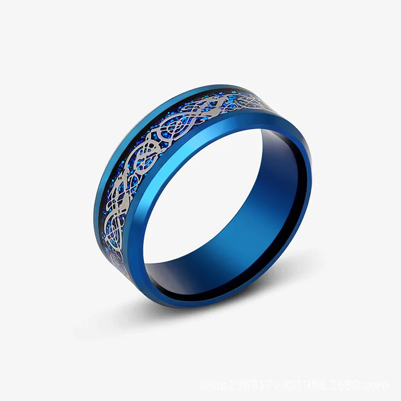 Stainless Steel Star Moon Wedding Band Black Rings For Men Free Shipping Knuckle Ring Fashion Trendy Jewelry Anillos De Hombre