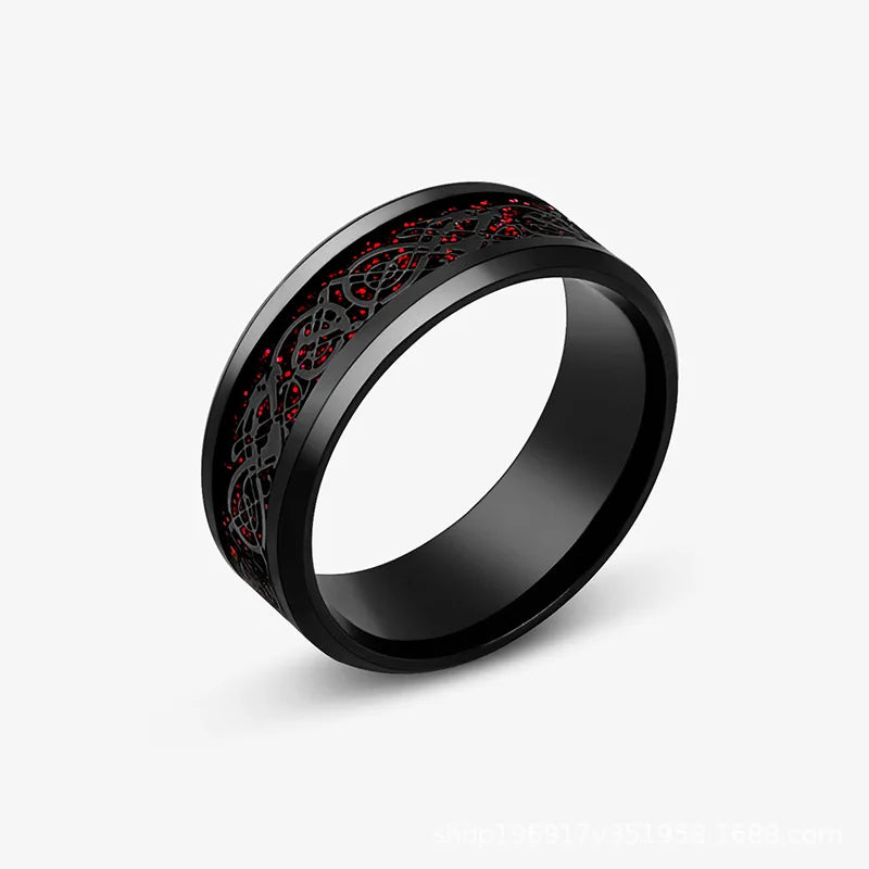 Stainless Steel Star Moon Wedding Band Black Rings For Men Free Shipping Knuckle Ring Fashion Trendy Jewelry Anillos De Hombre
