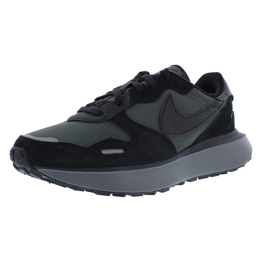 For Unisex Phoenix Waffle Running Shoes in Anthracite/Black/Off Noir Color | 100% Authentic Made in China Model MSS-FJ1409001