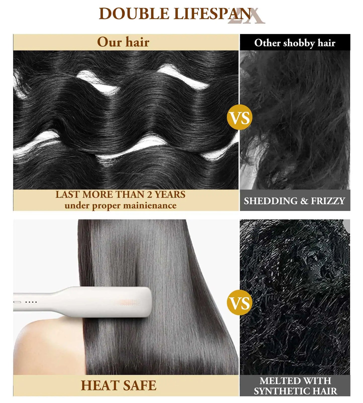 40 50 Inch Body Wave Human Hair Bundles Virgin Raw Human Hair Bundles 16A Brazilian Remy Weave Double Weft Hair Extensions