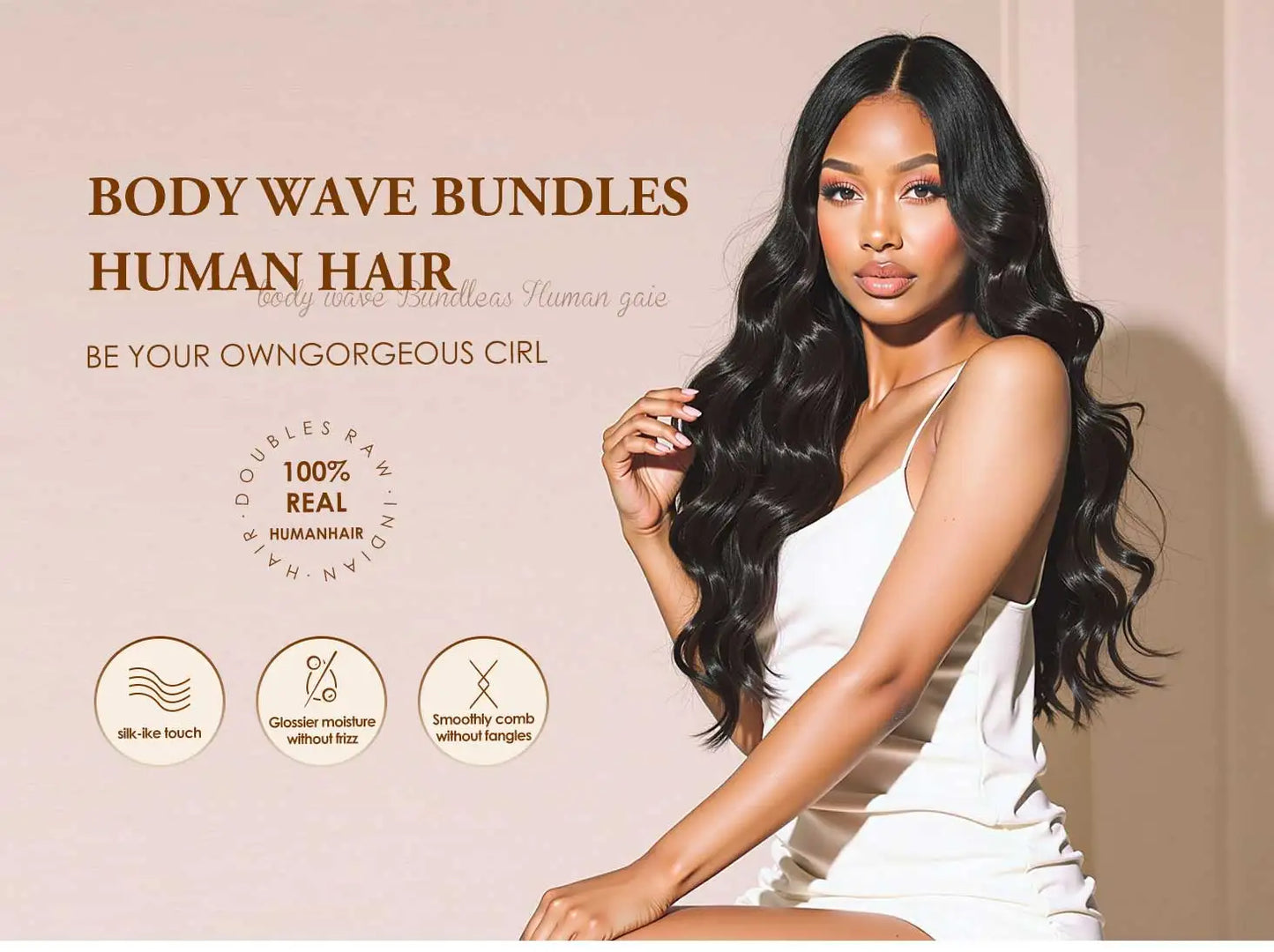 40 50 Inch Body Wave Human Hair Bundles Virgin Raw Human Hair Bundles 16A Brazilian Remy Weave Double Weft Hair Extensions