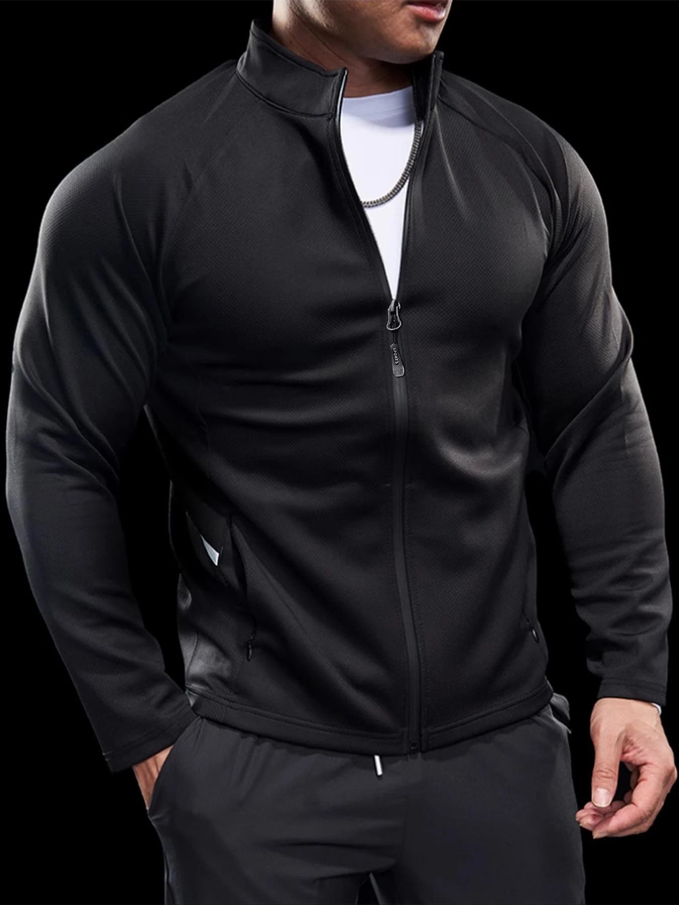 Men's Jackets, Training Wear Jackets, Muscle Curves, Fitness Casual, Lightweight, Slim, Quick Dry, Running, Boyfriend's Gift