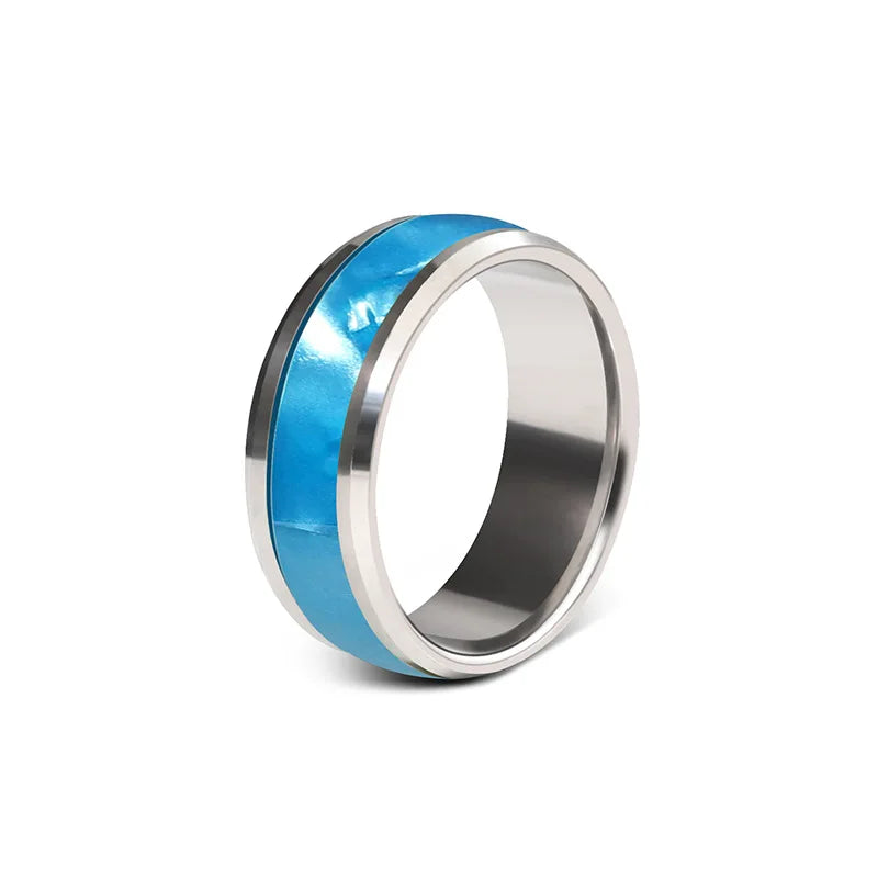 Stainless Steel Star Moon Wedding Band Black Rings For Men Free Shipping Knuckle Ring Fashion Trendy Jewelry Anillos De Hombre