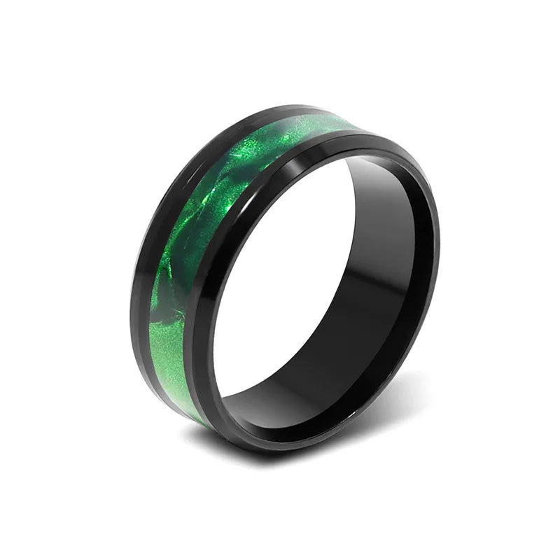 Stainless Steel Star Moon Wedding Band Black Rings For Men Free Shipping Knuckle Ring Fashion Trendy Jewelry Anillos De Hombre