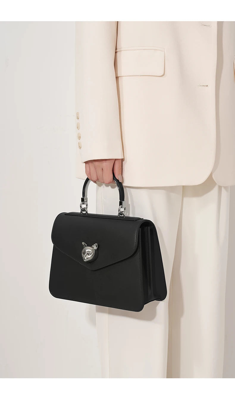 2025 BAFELLI CAT WOMEN'S NEW FASHION HANDBAG LADY STYLISH BUSINESS FEMALE LEATHER LUXURY BRAND CASUAL SHOULDER PURSE