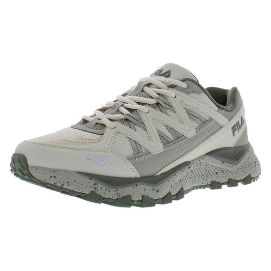 Fila Men's Firetrail Evo Running Shoes off White/Olive Color | 100% Authentic
