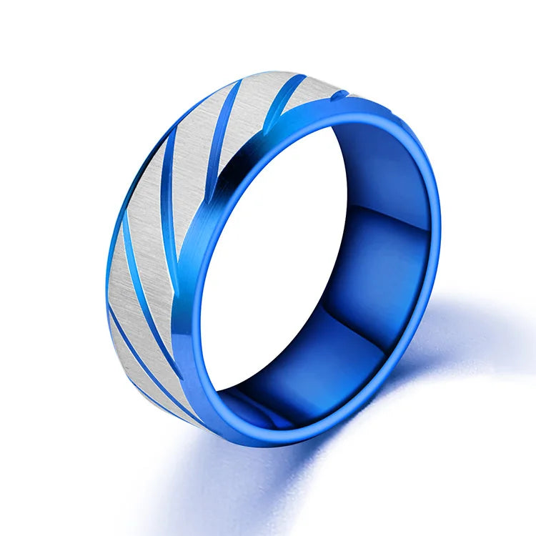 Stainless Steel Star Moon Wedding Band Black Rings For Men Free Shipping Knuckle Ring Fashion Trendy Jewelry Anillos De Hombre