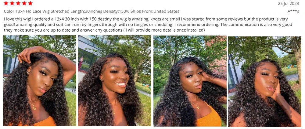 Deep Wave 13x6 HD Glueless Wear And Go Wigs 100% Human Hair For Women 250% Water Wave Curly Lace Front human hair Wig On Sale