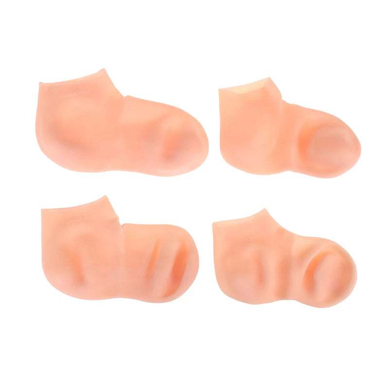 1 Pair Foot Care Socks Spa Silicone Moisturizing Gel Anti Cracking Protect
