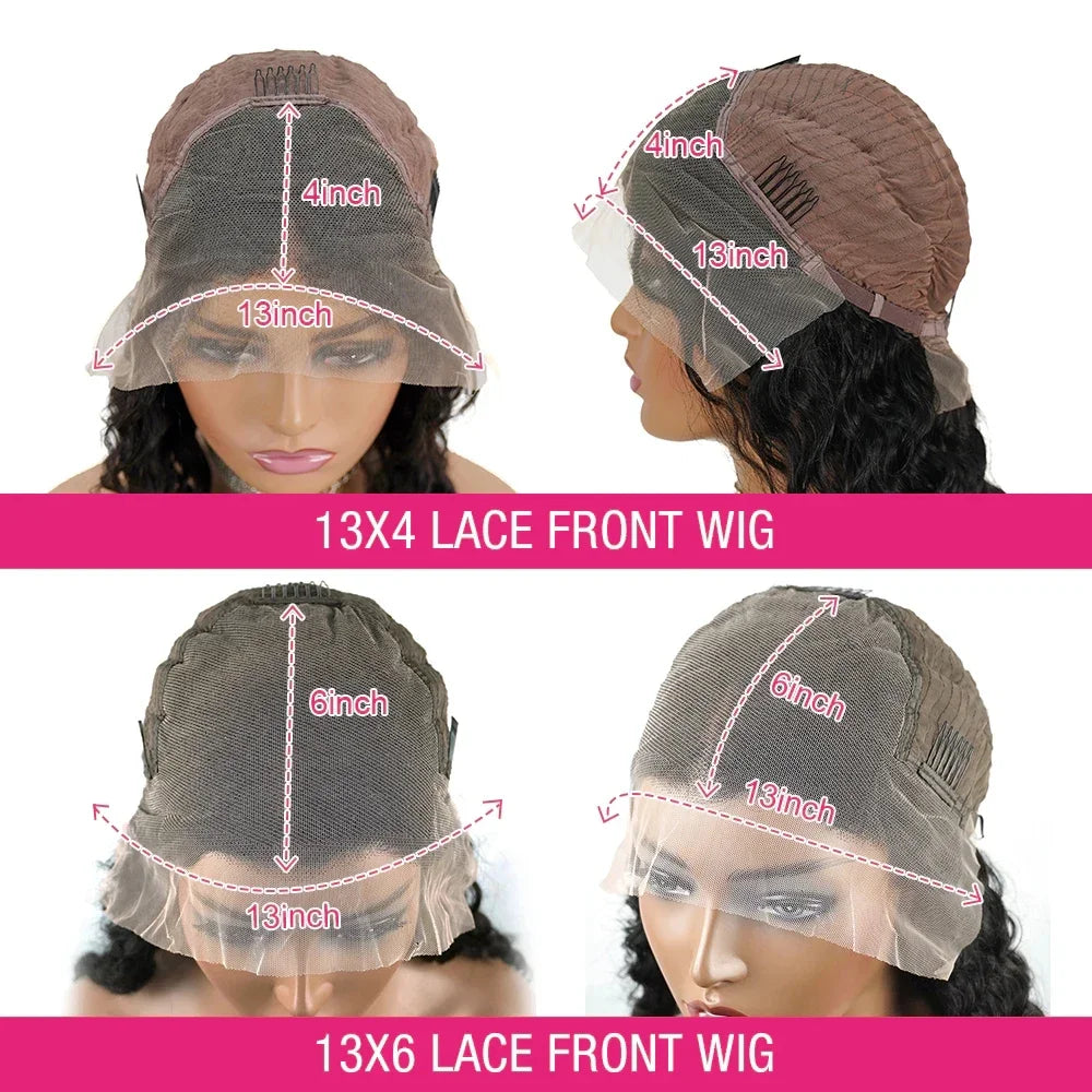 Chocolate Brown 13x4 Body Wave Lace Front Wig Brazilian 13x6 Lace Frontal Wigs For Women 100% Remy Human Hair Wig Pre Plucked