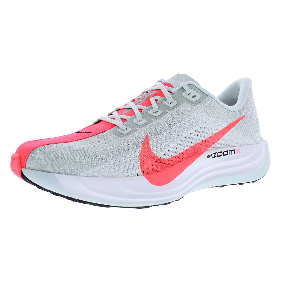 For Pegasus Plus Running Shoes Barely Grey/Hot Punch/White Color Unisex Made in China 100% Authentic