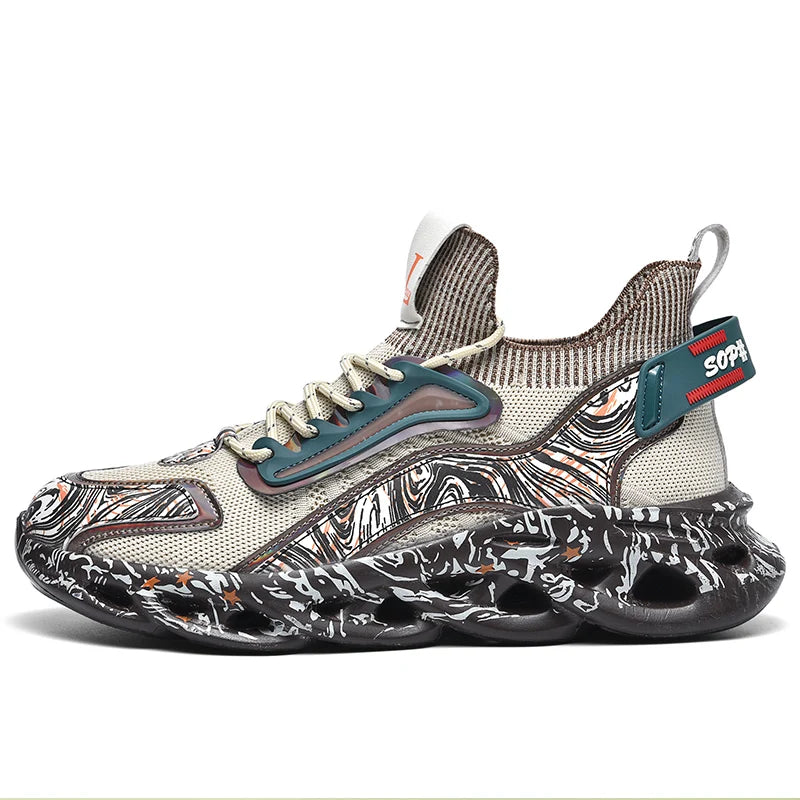 Wholesale Stock Plus Size 39-46 Athletic Trainers Autumn Mesh Platform Running Shoes for Men Trendy Sport Gym Spring Winter