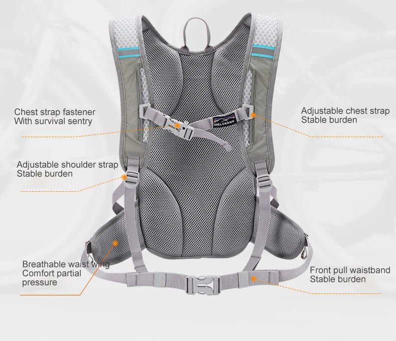 GOLDEN CAMEL12L Man Waterproof Backpacks Ultralight Climbing Bags for Men Backpack for Camping Travel Hiking Cycling Running Bag