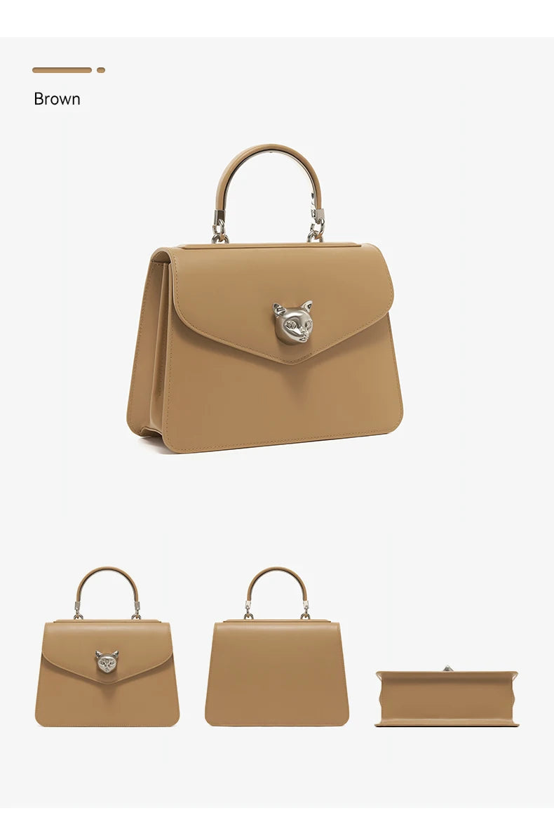 2025 BAFELLI CAT WOMEN'S NEW FASHION HANDBAG LADY STYLISH BUSINESS FEMALE LEATHER LUXURY BRAND CASUAL SHOULDER PURSE