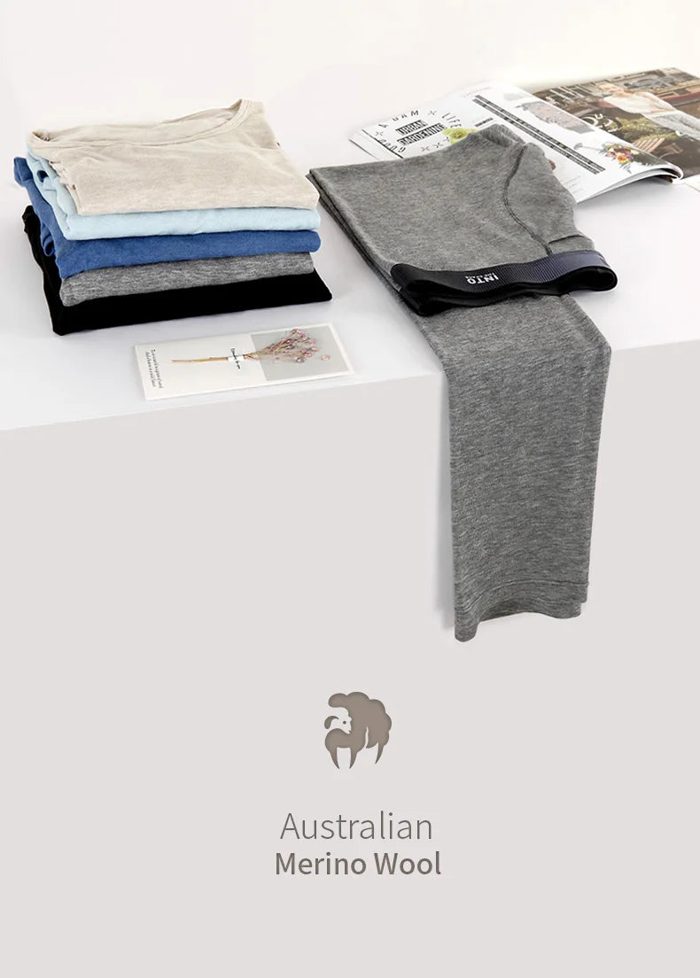 52025 Men's Thermal Leggings – Soft MicroModal with Merino Wool & Silk. Lightweight, Breathable, and Luxuriously comfortable