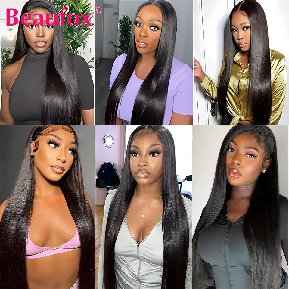 Beaufox Straight Human Hair Bundles Malaysian Straight Hair Bundles Deal Human Hair 1/3/4 Bundles Human Hair Straight 8"-30"
