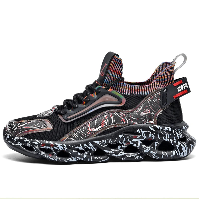 Wholesale Stock Plus Size 39-46 Athletic Trainers Autumn Mesh Platform Running Shoes for Men Trendy Sport Gym Spring Winter