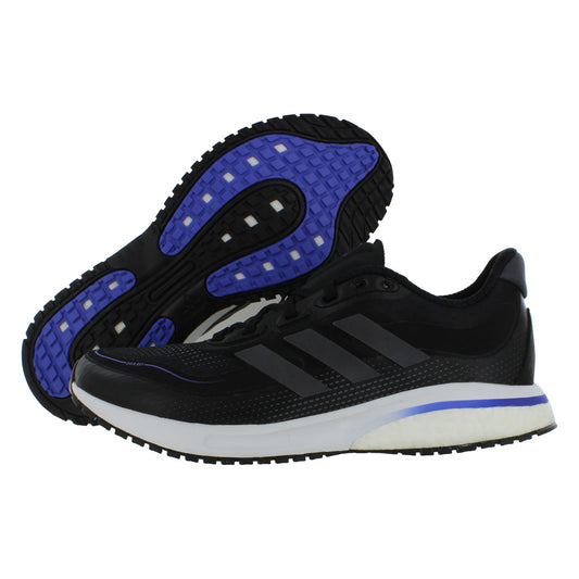 For MSS-FY2864 Supernova Men's Running Shoes Core Black/Black Blue Metallic/Sonic Ink Color | 100% Authentic Made in China